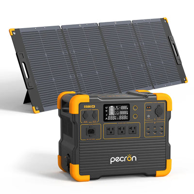 Pecron E1500LFP + 200W Solar Kit – 1536Wh LiFePO4 Portable Power Station