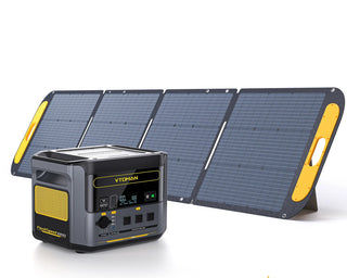 VTOMAN 3096Wh Portable Power Station Bundle – Includes Extra Battery & 200W Solar Panel