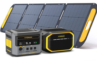 VTOMAN 3096Wh Portable Power Station Bundle – Includes Extra Battery & 200W Solar Panel