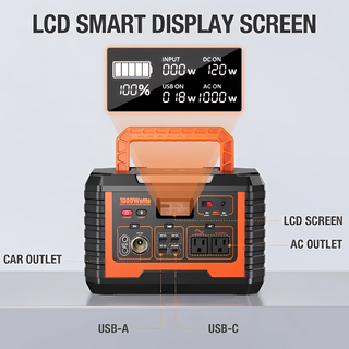EBL Voyager 1000W Solar Portable Power Station