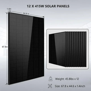 Off-grid Solar Kit 12000W with 48Vdc Battery 120/240W Split-Phase – SGR-12K20E