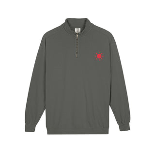 Gray sweatshirt with a red logo- RC city