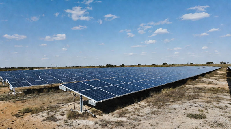 Commercial solar panel array