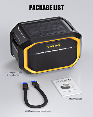 VTOMAN FlashSpeed 1500 Extra Battery – 1548Wh LiFePO4 Expansion Battery Only