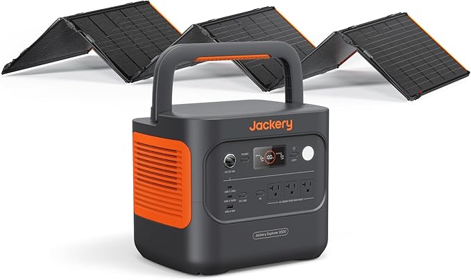 Jackery Explorer 2000 V2 – Portable Power Station with 500W Solar Panel