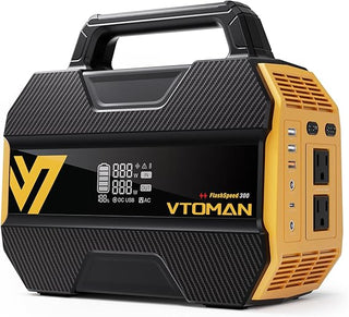 VTOMAN FlashSpeed 300 + 110W panel – 230Wh LiFePO4 Portable Power Station