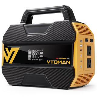 VTOMAN FlashSpeed 300 + 110W panel – 230Wh LiFePO4 Portable Power Station