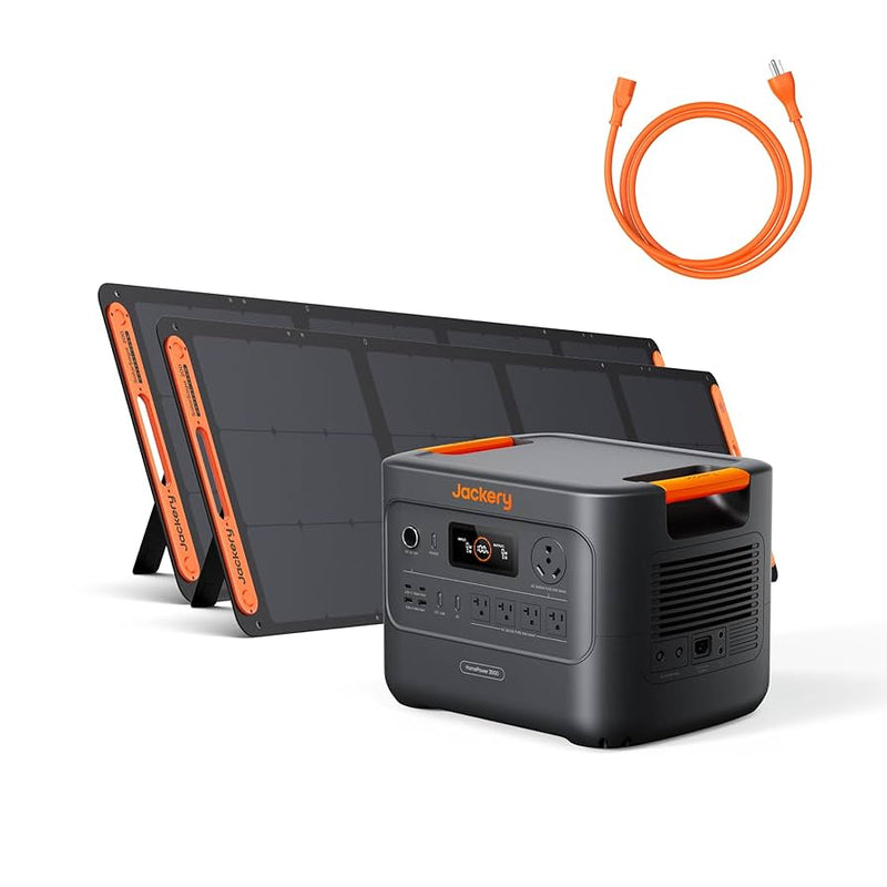 Jackery HomePower 3000 –  Portable Power Station with 2×200W Solar Panels
