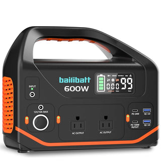 Bailibatt 600W 293Wh Portable Power Station – Lithium Battery Generator
