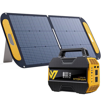 VTOMAN FlashSpeed 300 + 110W panel – 230Wh LiFePO4 Portable Power Station