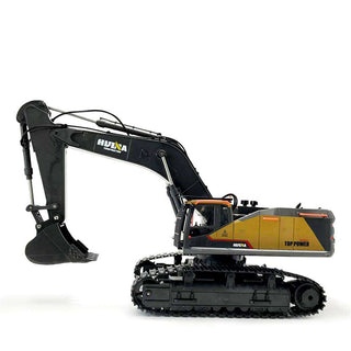 Huina 1592 1:14 scale RC excavator side view