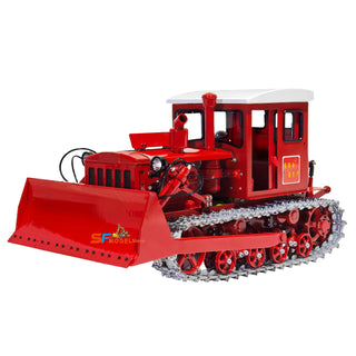 1/12 Scale RC Hydraulic Crawler Excavator Heavy Duty - Tracked Remote Control Construction Dozer with Metal Hydraulic Blade Lift Tilt LED Lights and Realistic Sounds