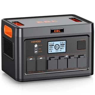 EBL power station with digital display on a white background