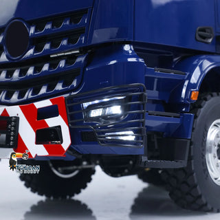 1/14 Scale RC Hydraulic Crane Dump Truck - Remote Control Heavy Duty Hauler with Crane Arm Bucket Dump Lights and Sounds