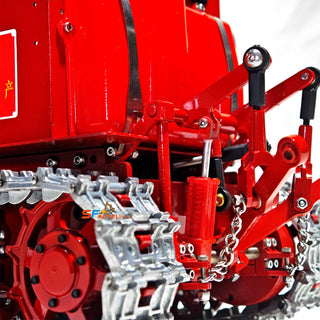 1/12 Scale RC Hydraulic Crawler Excavator Heavy Duty - Tracked Remote Control Construction Dozer with Metal Hydraulic Blade Lift Tilt LED Lights and Realistic Sounds