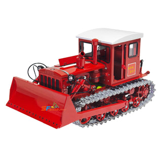 1/12 Scale RC Hydraulic Crawler Excavator Heavy Duty - Tracked Remote Control Construction Dozer with Metal Hydraulic Blade Lift Tilt LED Lights and Realistic Sounds