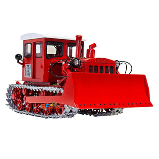 1/12 Scale RC Hydraulic Crawler Excavator Heavy Duty - Tracked Remote Control Construction Dozer with Metal Hydraulic Blade Lift Tilt LED Lights and Realistic Sounds