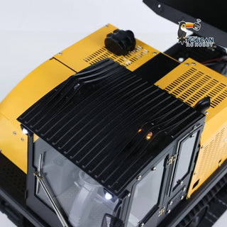 1:14 Scale RC Hydraulic Crawler Dump Truck - Tracked Remote Control Digger with Full Metal Hydraulic Arm Bucket Rotation Lights and Sounds