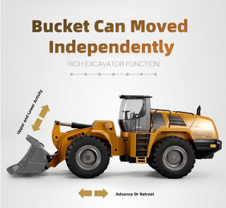 HUINA 1583 RC Wheel Loader Bucket Moving