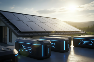 generate hero image for solar battery page