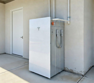 Tesla Powerwall 3 with 2 expansion packs stacked
