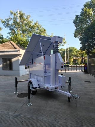RC City Solar Mobile Trailer Light Tower 870W Portable Off-Grid